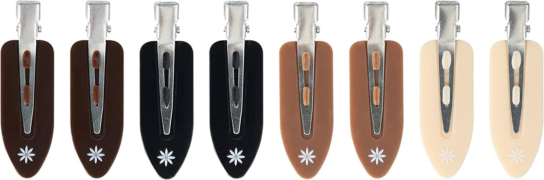 Brushworks Nude No Crease Hair Clips (Pack of 8)