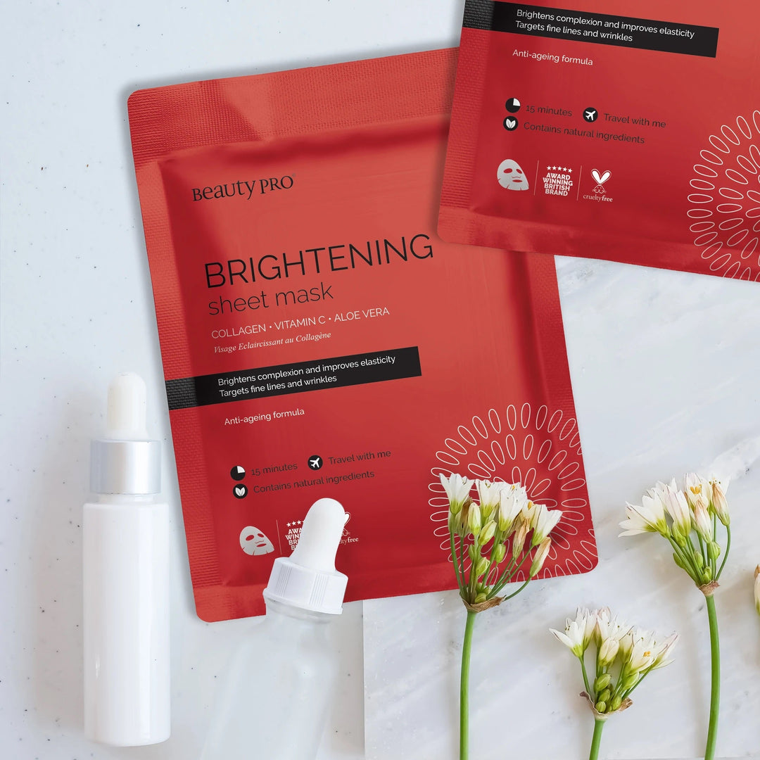 Beauty Pro Vitamin C Brightening Ansiktsmaske Duo - KOME.NO