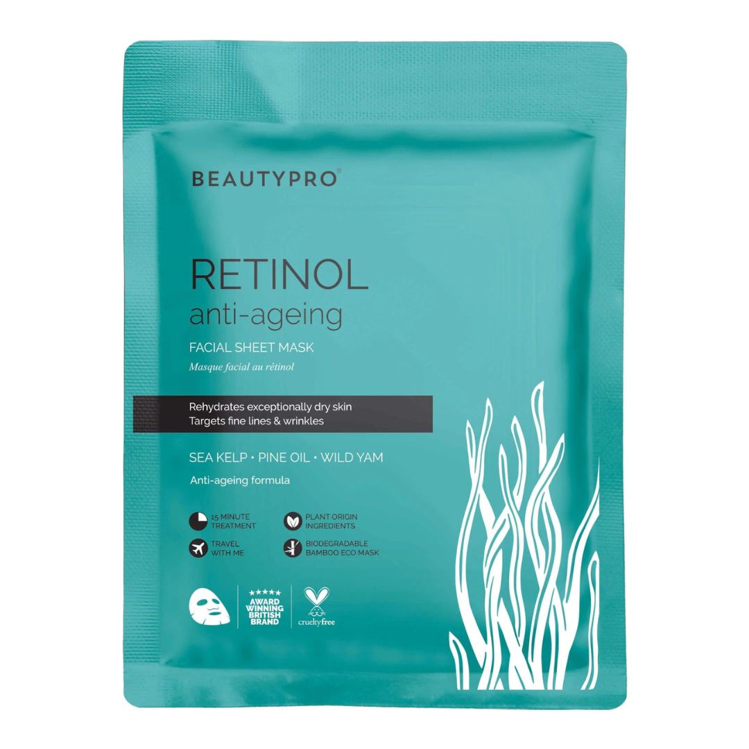 Beauty Pro Retinol Anti Ageing Ansiktsmaske Duo - kOME.NO