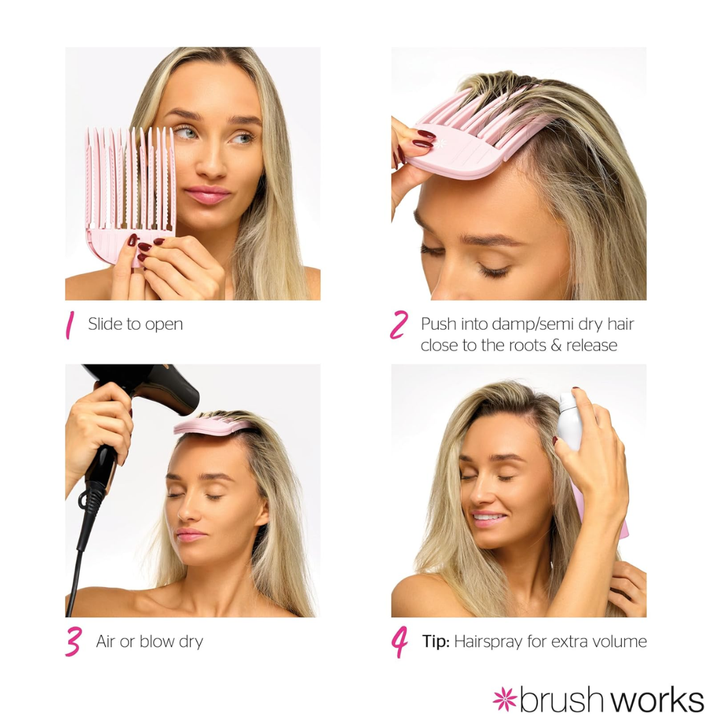 Brushworks Volumising Hair Clips - 2 Pack