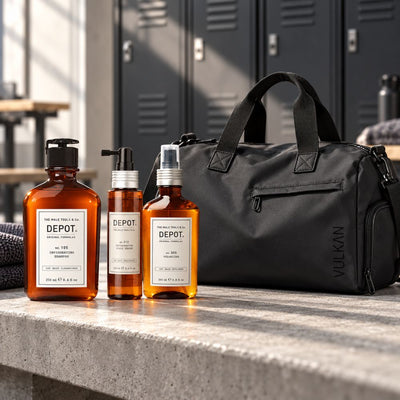 Vulkan for Men - Hair thickening and Flow Bundle med DEPOT