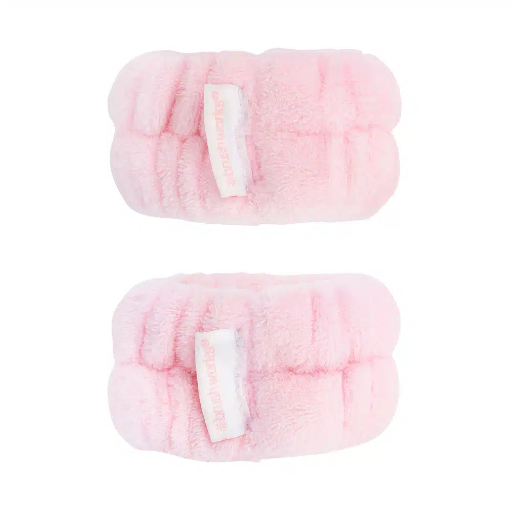 Brushworks Microfibre Wrist Wash Bands - 2 PCS