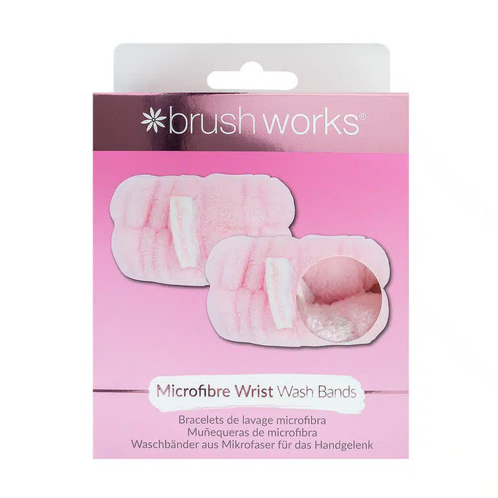 Brushworks Microfibre Wrist Wash Bands - 2 PCS