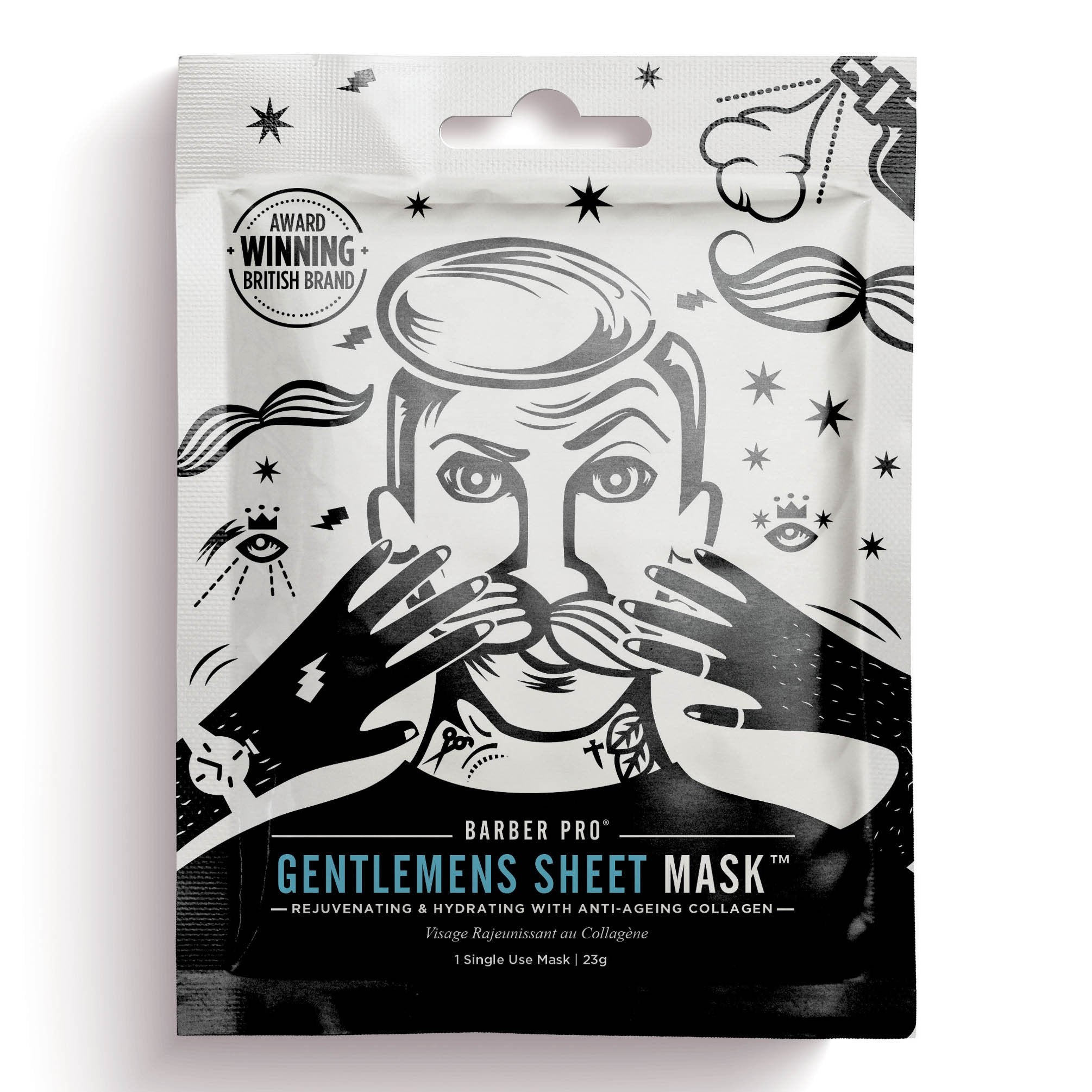 Barber Pro - Gentlemen's Sheet Ansiktsmaske - KOMÉ.NO