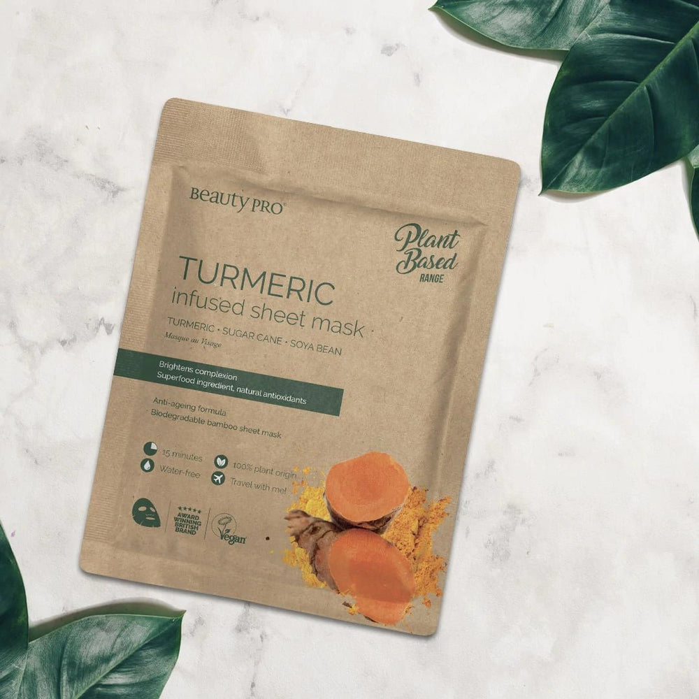 Beauty Pro - Plant Based Tumeric Infused Ansiktsmaske - KOMÉ.NO