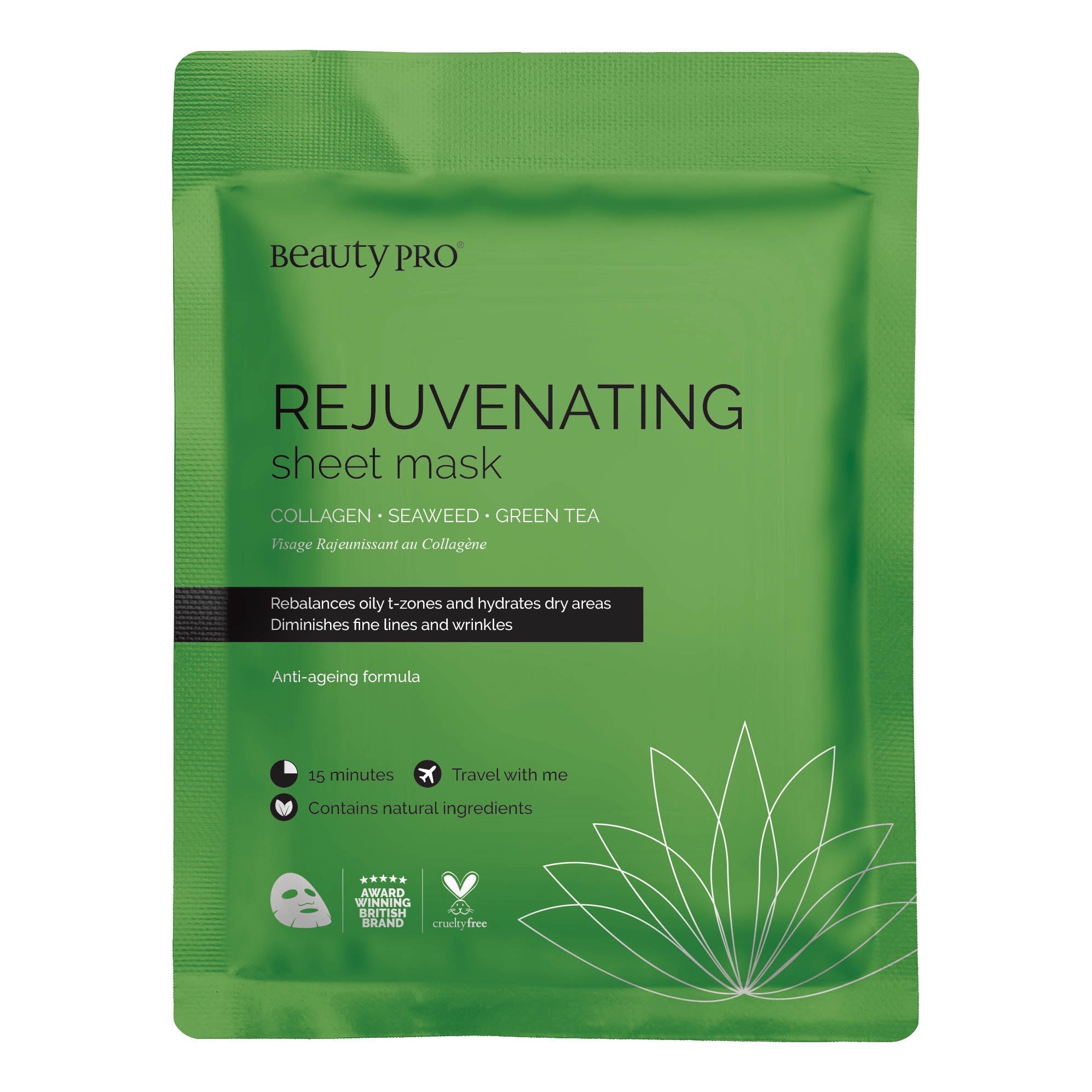 Beauty Pro - Rejuvenating Sheet Ansiktsmaske - KOMÉ.NO