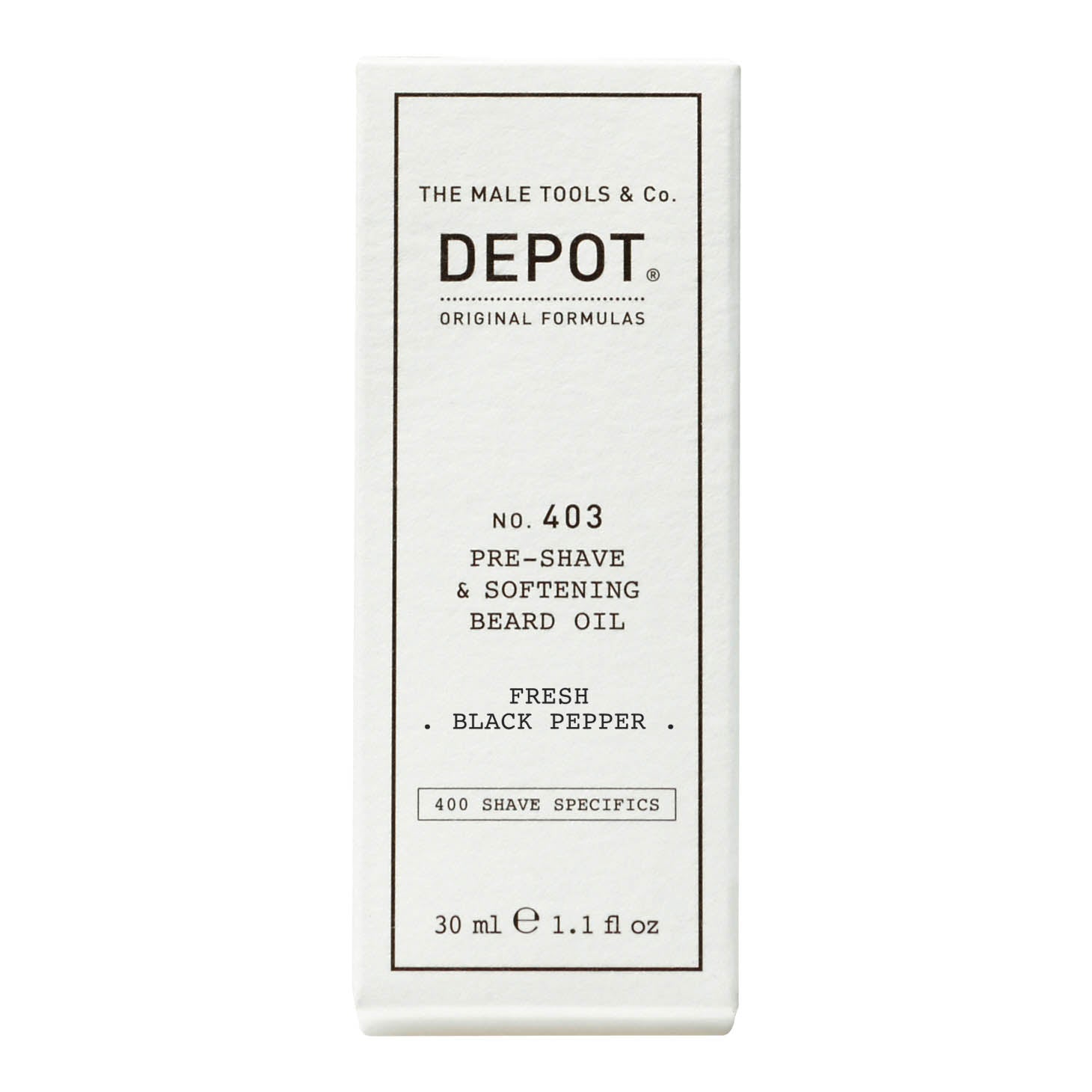 Depot No. 403 - Pre-Shave & Softening Beard Oil - KOMÉ.NO