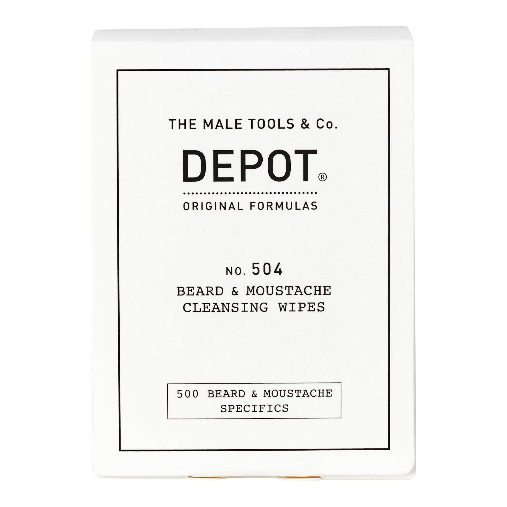 Depot No. 504 - Beard & Moustache Cleansing Wipes - KOMÉ.NO