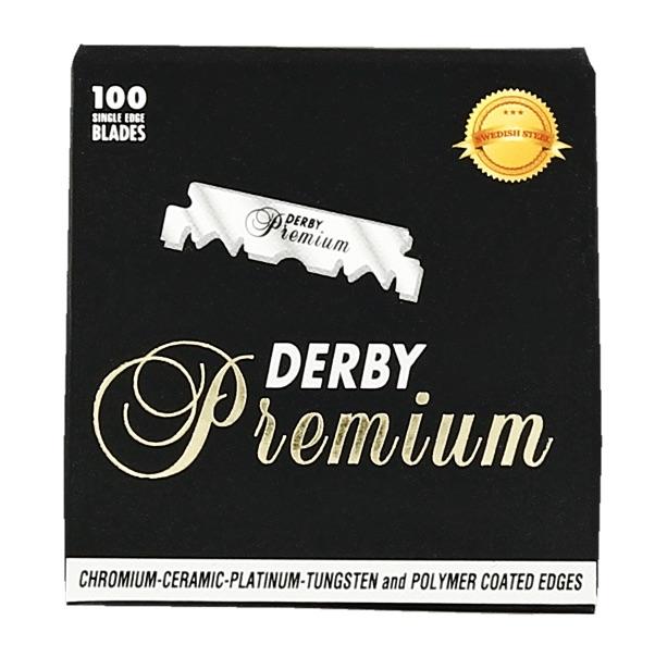 Derby Premium barberblader til shavette - 100-pakning - KOMÉ.NO