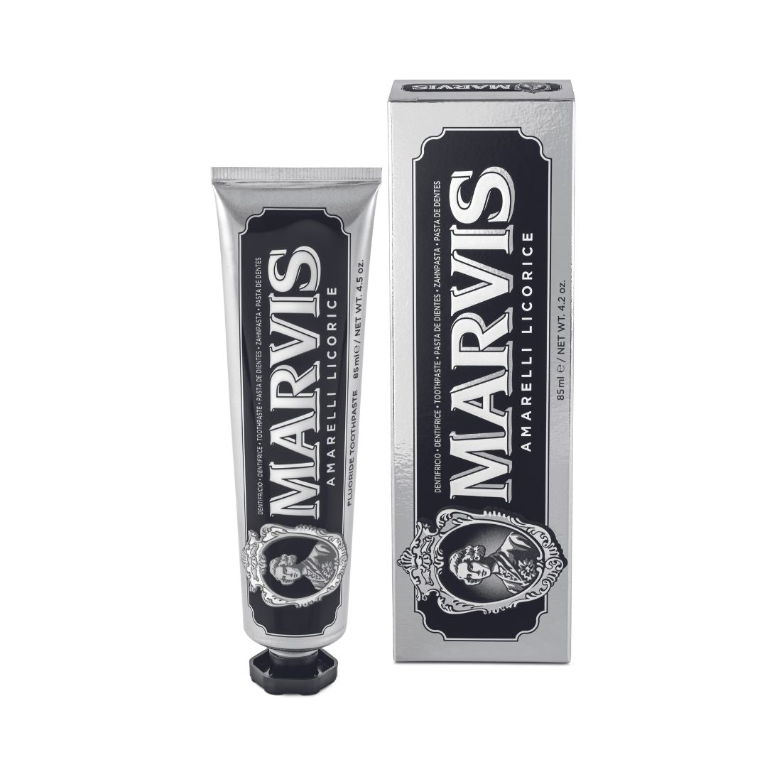 Marvis Tannkrem - Amarelli Licorice Mint - KOMÉ.NO