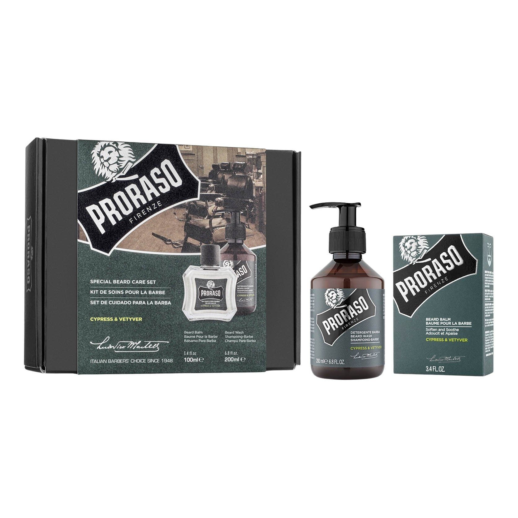 Proraso Duo Pack sjampo og skjegglotion Gavesett - Skjegg Proraso 